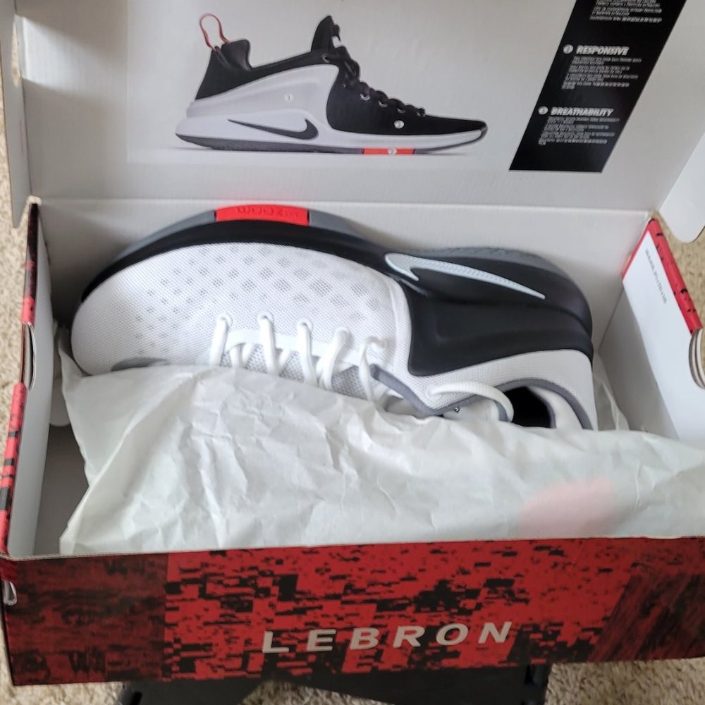 Brand new LeBron James in box with original receipt size 13